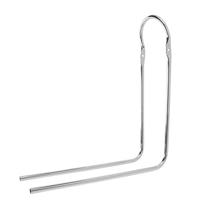 12/16" Sissy Bar 90 Degree Bent w/Clamps Chrome