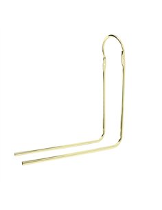 12/16" Sissy Bar 90 Degree Bent w/Clamps Gold