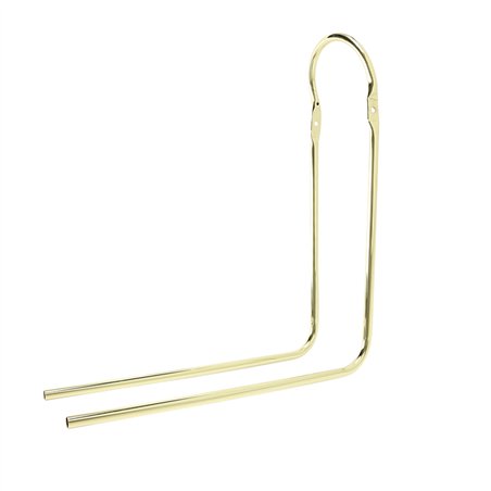 12/16" Sissy Bar 90 Degree Bent w/Clamps Gold