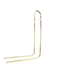 20" Sissy Bar 90 Degree Bent w/Clamps Gold