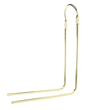 20" Sissy Bar 90 Degree Bent w/Clamps Gold