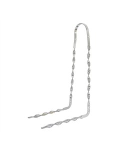 26" Sissy Bar 90 Degree Bent Flat Twisted Chrome