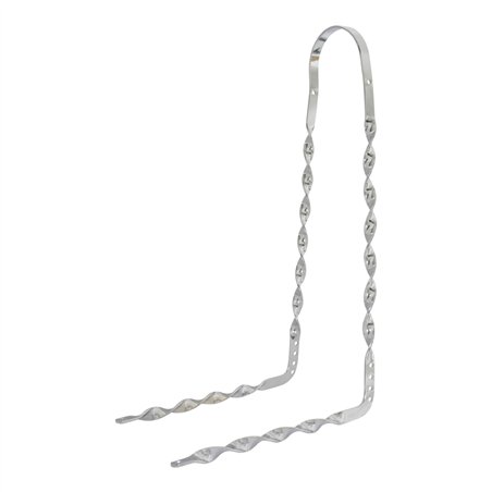 26" Sissy Bar 90 Degree Bent Flat Twisted Chrome