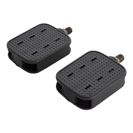 Lowrider Bike Pedals Barefoot Block 1/2" Black
