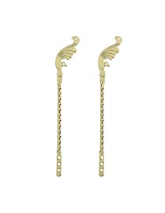 Sissy Bar 22" Wing Gold