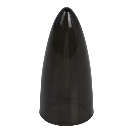 Sissy Bar End Cap Bullet Transparent Black