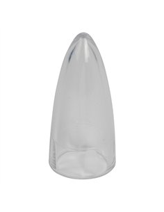 Sissy Bar End Cap Bullet Transparent Clear