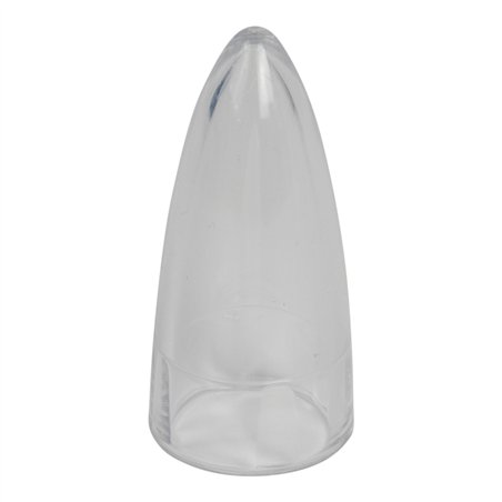 Sissy Bar End Cap Bullet Transparent Clear
