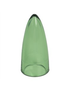 Sissy Bar End Cap Bullet Transparent Green