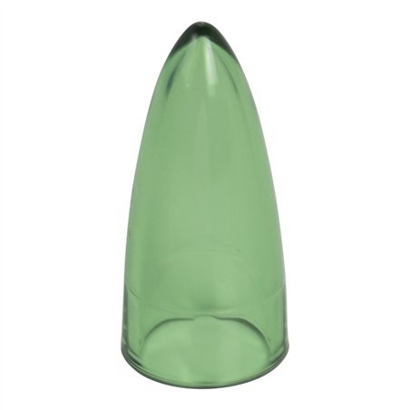 Sissy Bar End Cap Bullet Transparent Green