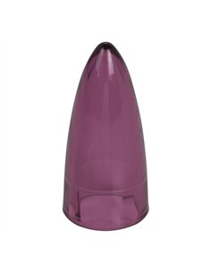 Sissy Bar End Cap Bullet Transparent Purple