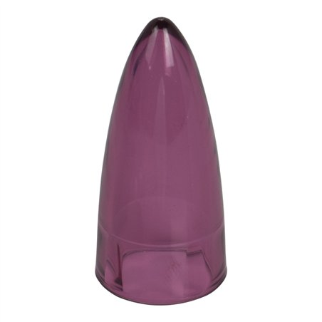 Sissy Bar End Cap Bullet Transparent Purple