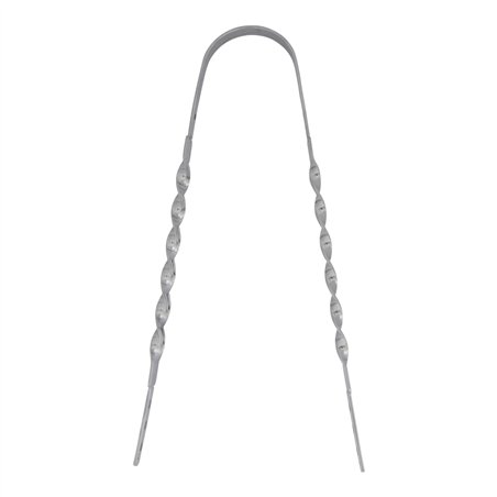 Sissy Bar Triple Flat Twisted Chrome