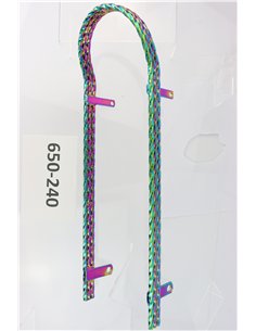 Sissy Bar Triple Square Twisted Neo Chrome