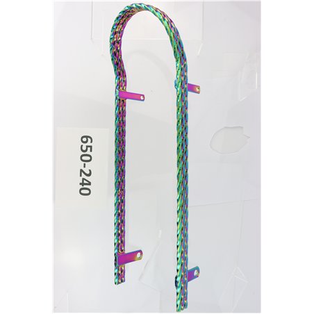 Sissy Bar Triple Square Twisted Neo Chrome