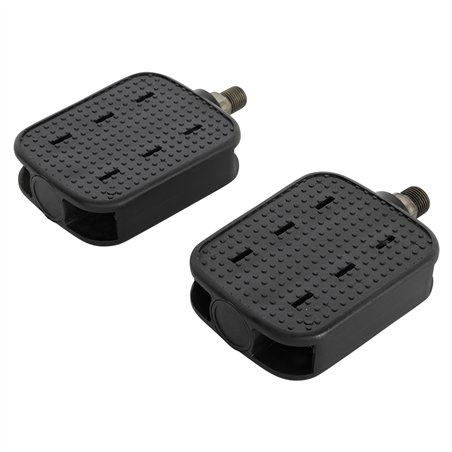 Lowrider Bike Pedals Barefoot Block 9/16" Black