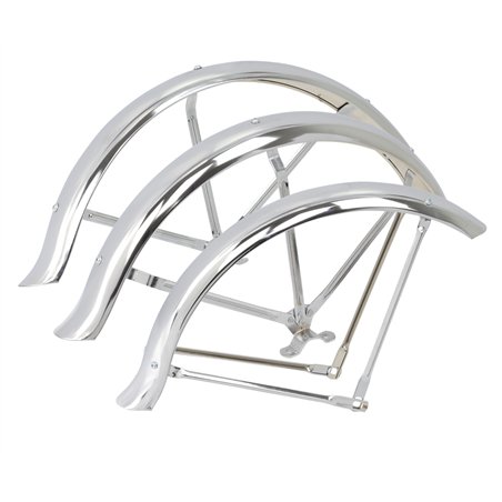 20" Trike Fender Set Flared Hollow Hub 68mm Chrome