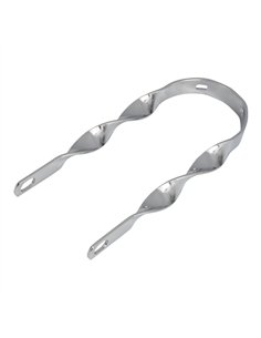12" Fender Brace Flat Twisted Chrome