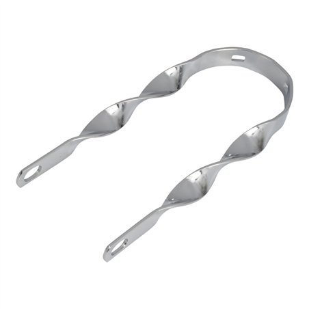 12" Fender Brace Flat Twisted Chrome