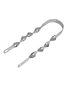 16" Fender Brace Flat Twisted Chrome