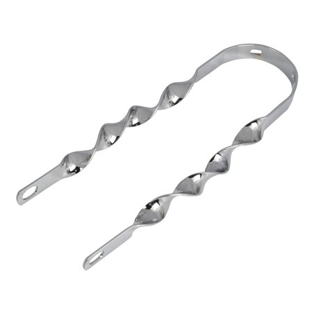 16" Fender Brace Flat Twisted Chrome