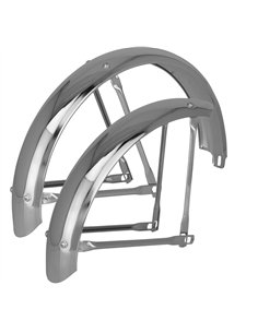 16" Fender Set Classic Adjustable w/Rear Crease 68mm Chrome