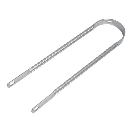 20" Fender Brace Double Square Twisted Chrome