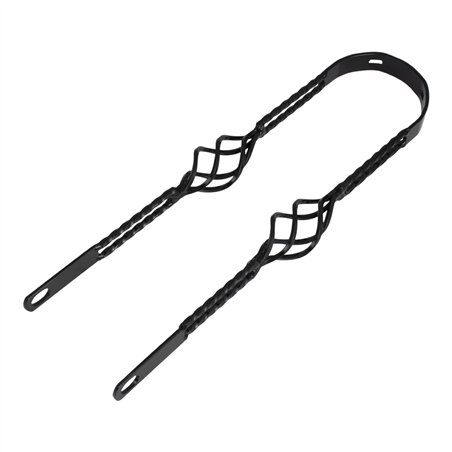 20" Fender Brace Double Square Twisted w/Cage Black