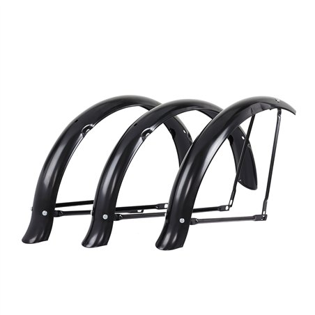 20" Trike Fender Set Flared Conversion Kit 68mm Black
