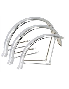 20" Trike Fender Set Flared Conversion Kit 68mm Chrome