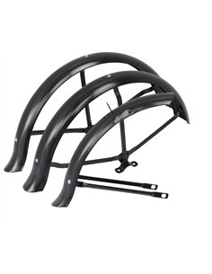 20" Trike Fender Set Flared Hollow Hub 68mm Black