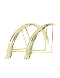 24" Fender Set Flared Adjustable Balloon 80mm Gold