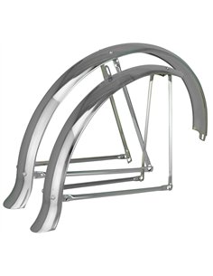 24" Fender Set Flared Adjustable Middleweight 68mm Chrome