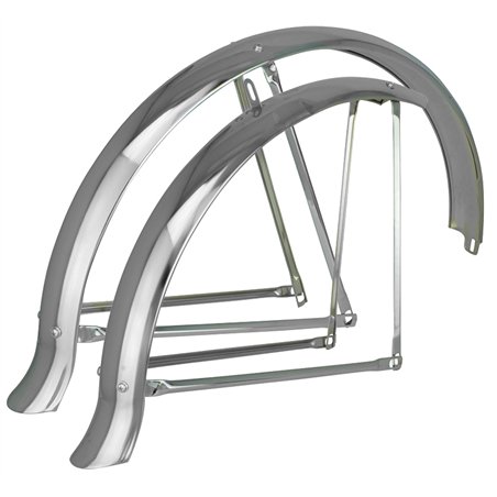 24" Fender Set Flared Adjustable Middleweight 68mm Chrome