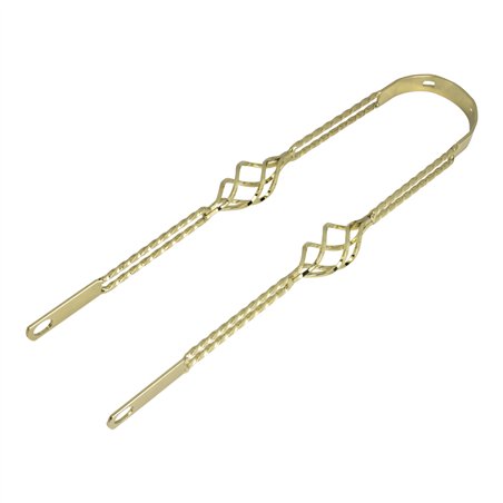 26" Fender Brace Double Square Twisted w/Cage Gold