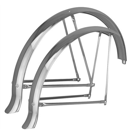 26" Fender Set Flared Adjustable Middleweight 68mm Chrome