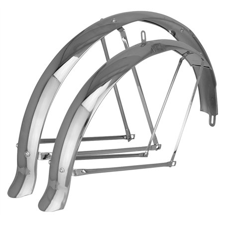 26" Fender Set Flared Standard Balloon 80mm Chrome