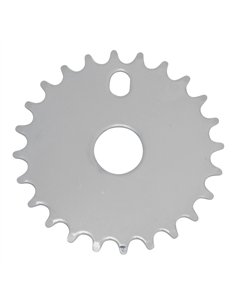 Chainring 24T Solid 1/2 x 1/8 Steel Chrome 312