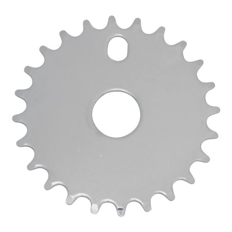 Chainring 24T Solid 1/2 x 1/8 Steel Chrome 312