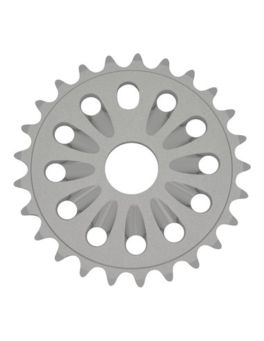 Chainring 25T T6 1/2 x 1/8 Alloy Silver