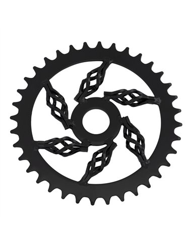 Chainring 36T Cage 1/2 x 1/8 Steel Black