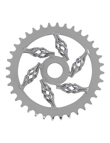 Chainring 36T Cage 1/2 x 1/8 Steel Chrome