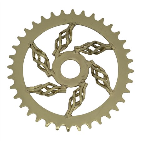 Chainring 36T Cage 1/2 x 1/8 Steel Gold