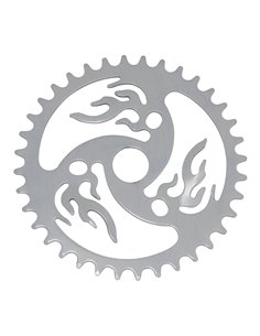 Chainring 36T Flame 1/2 x 1/8 Steel Chrome