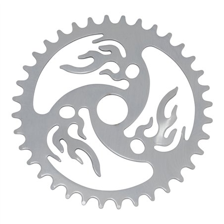 Chainring 36T Flame 1/2 x 1/8 Steel Chrome
