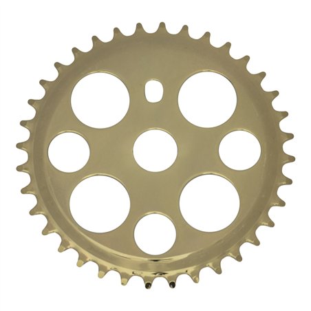 Chainring 36T Lucky 7 1/2 x 1/8 Steel Gold