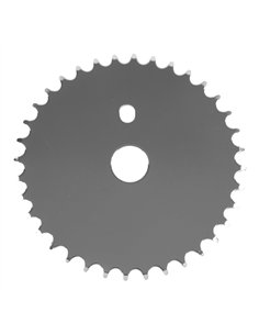 Chainring 36T Solid 1/2 x 1/8 Steel Chrome JS-67