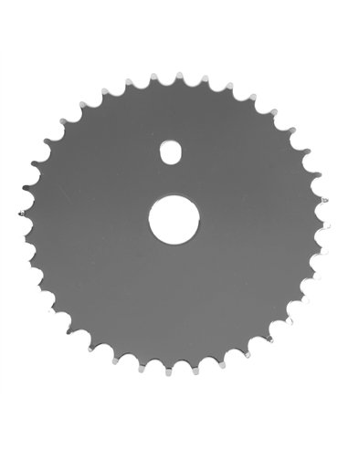 Chainring 36T Solid 1/2 x 1/8 Steel Chrome JS-67