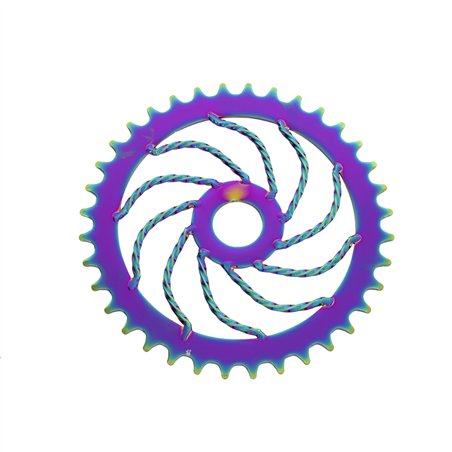 Chainring 36T Square Twisted 1/2 x 1/8 Steel Neo Chrome