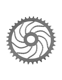 Chainring 36T Swirl Twisted Chrome■